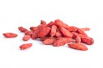 heap of goji berries  isolated on white background